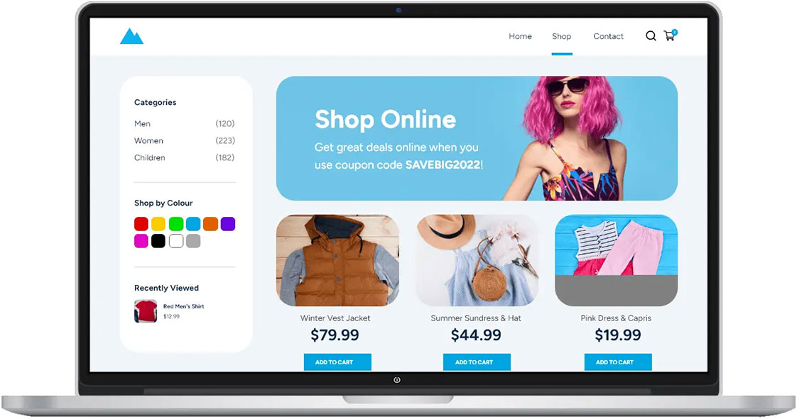 Giao diện website bán hàng đẹp mắt và chuyên nghiệp tại Bình Thuận
