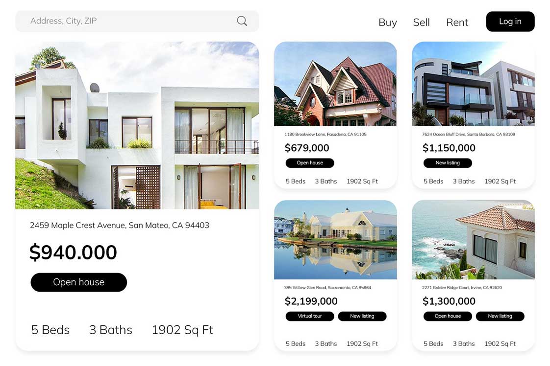 Trang chủ của một website giới thiệu dự án nhà đất tại Phan Thiết