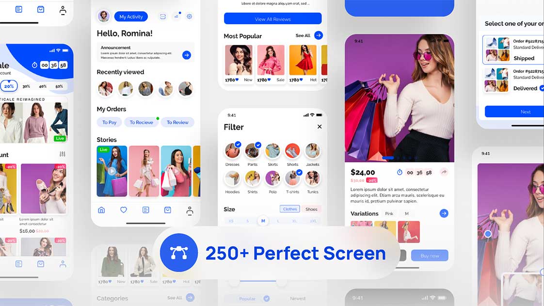 Giao diện website bán hàng đẹp và tối ưu trên điện thoại