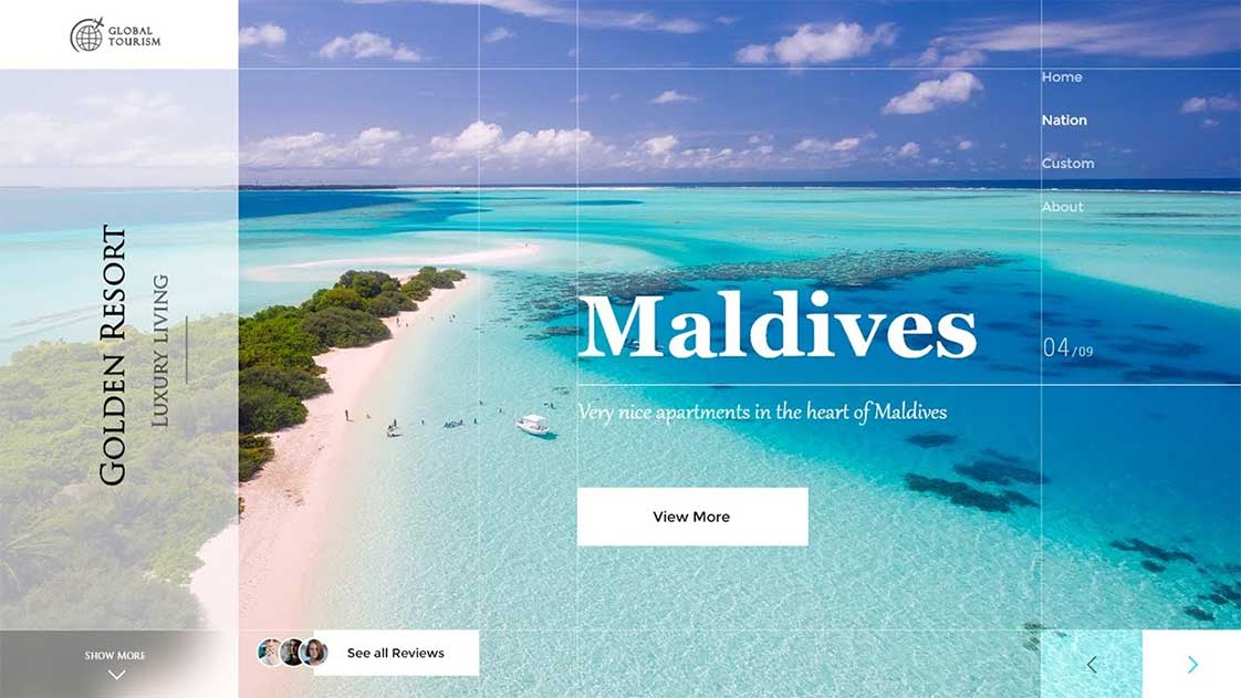 thiết kế website du lịch Phan Thiết giao diện đẹp