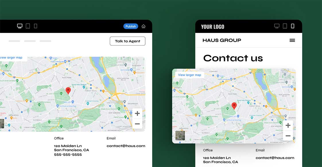tích hợp bản đồ Google Maps trên website