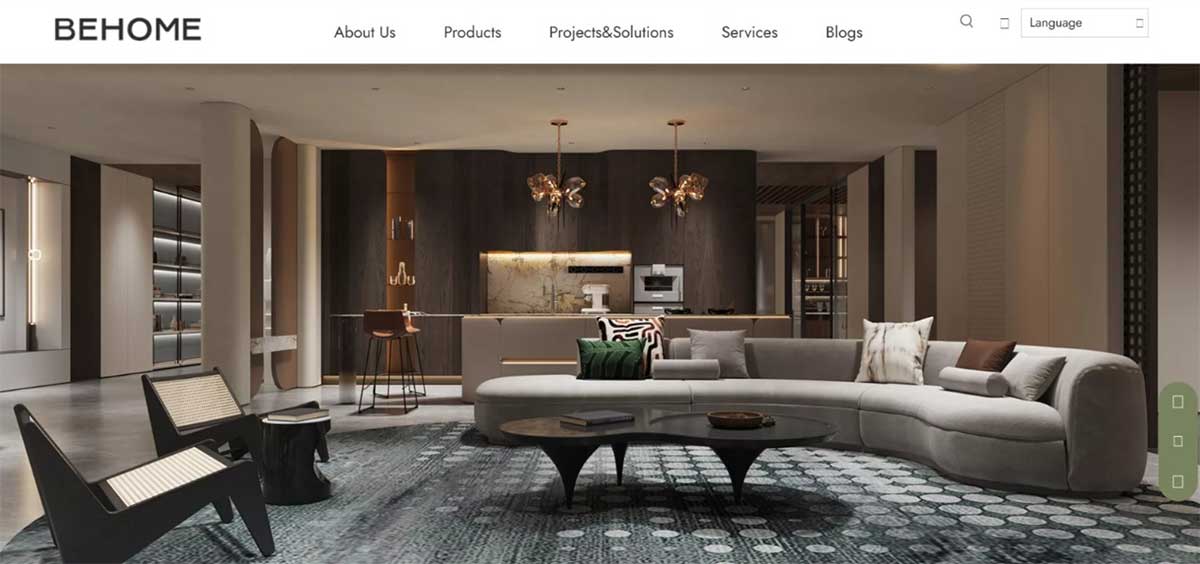 Giao diện website nội thất hiện đại thiết kế tại TPHCM