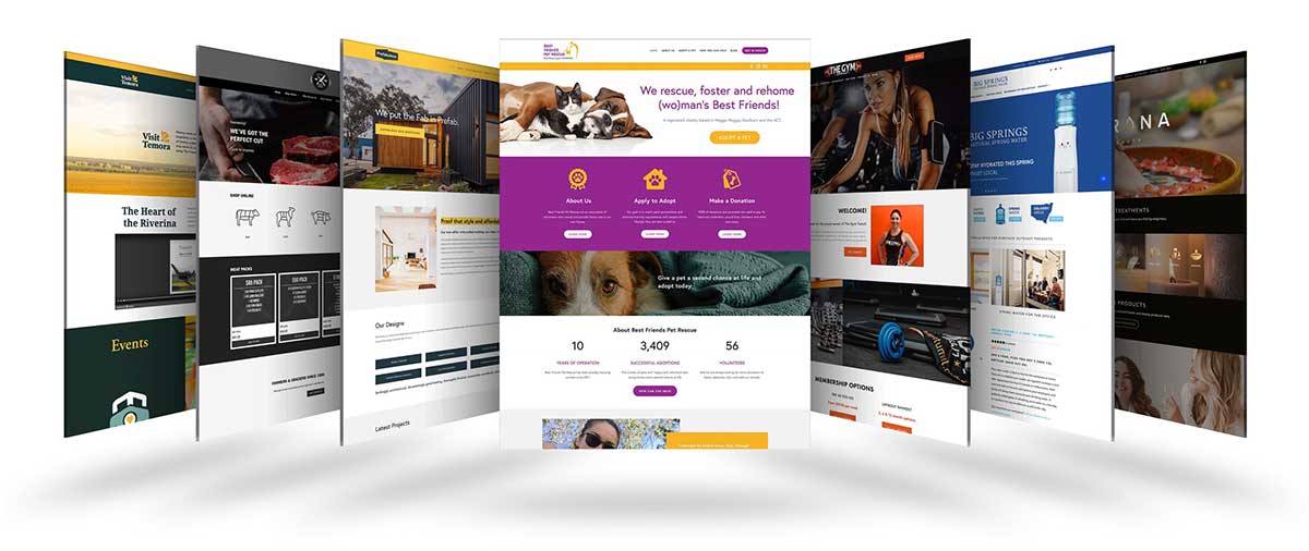 Mẫu giao diện website thương hiệu cho doanh nghiệp địa phương
